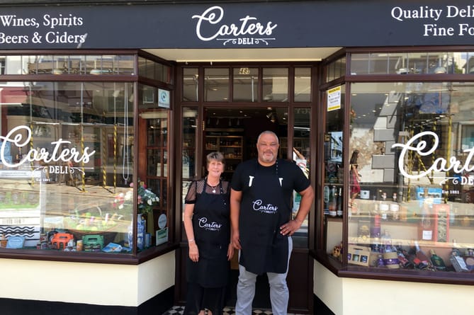 Carters delicatessen in Tavistock will feature in Paul Merton's new motorhome TV programme .jpg