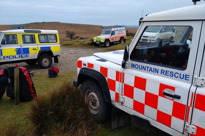 Dartmoor Search and Rescue vehicles