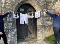 Oh vicar! Knickers on the line in church event