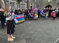 Ukrainian war marked by West Devon vigil