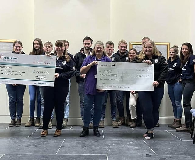 Young farmers’ huge charity efforts