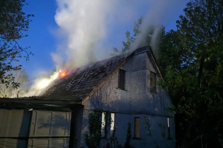 Fire crews from Plymouth, Bere Alston and Tavistock tackled a domestic garage fire at the weekend.