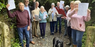 Villagers gathering path safety petition