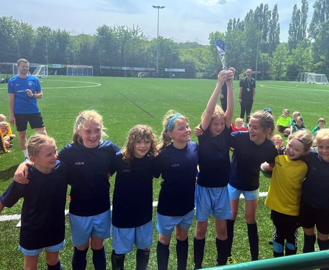 Footballing girls are school county champions