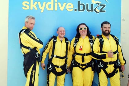 Sky dive for a family charity
