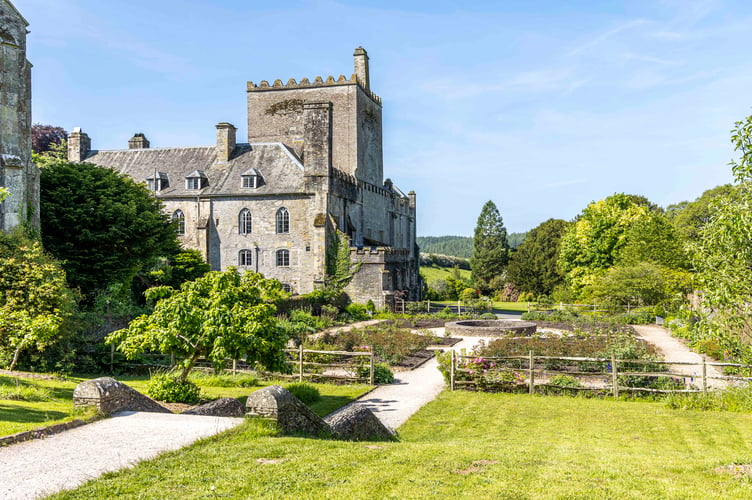 Buckland Abbey rose garden