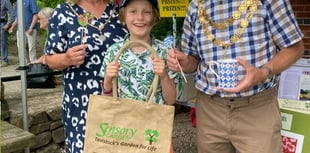 New mayor is guest of honour at garden party in sensory garden