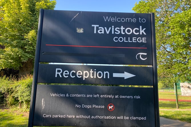 Tavistock College sign