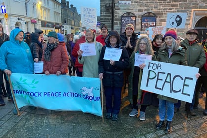 Peace campaigners' nuclear protest