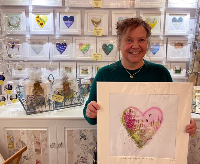 Tavistock artist celebrates Valentine's Day