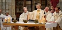 Bishop Jackie makes history at Maundy Thursday service