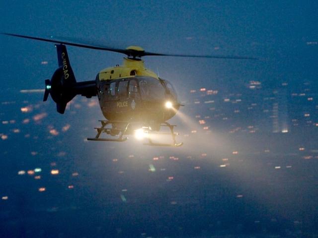 National Police Air Service  helicopter on operation in the past