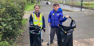 Tavistock children join litter pick