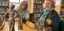 Tavistock Library sculpture display