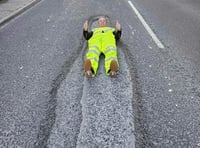 Pothole campaigner on TV