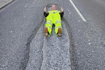 Pothole campaigner on TV