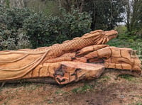 Historic tree sculpture attraction