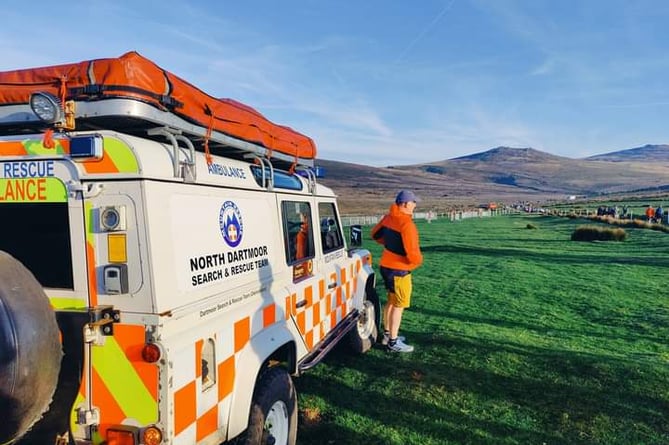 North Dartmoor Search and Rescue Team at Ten Tors.