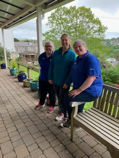 Tavistock Hospital patio is greener thanks to a partnership with Tesco.