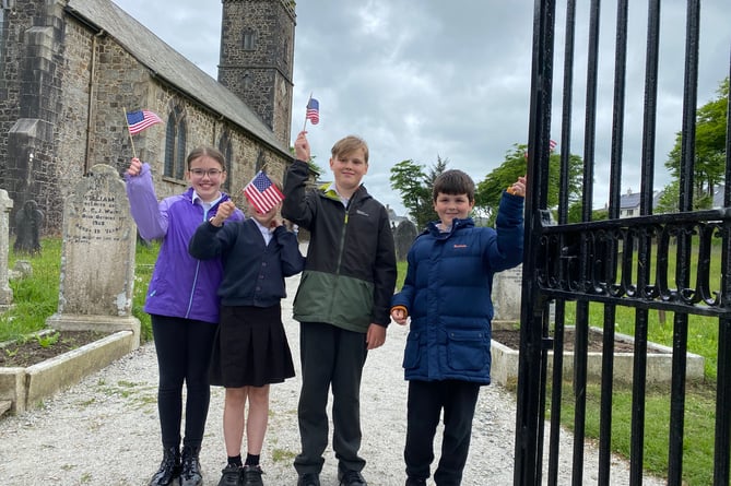 Princetown School marks the visit of the Americans to the village church.