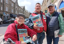 Big Issue seller leaves town