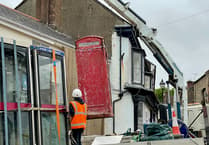 Red telephone box removed from North Tawton