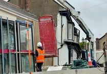 Red telephone box removed from town square