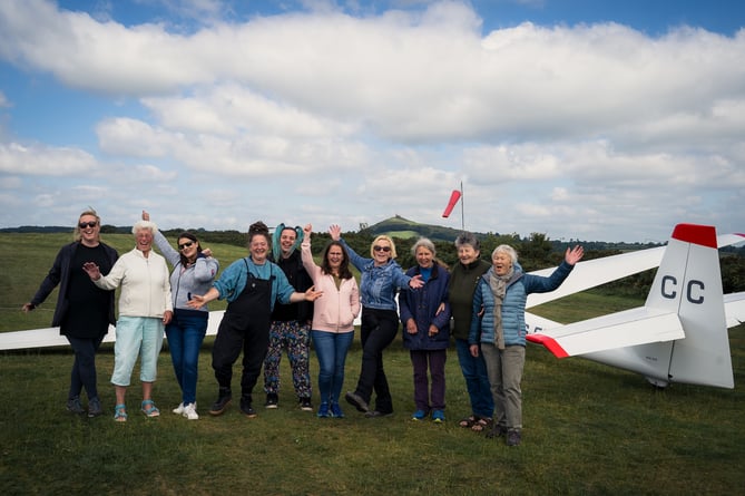 The Women in Gliding weekend was a huge success at Tavistock Gliding Club