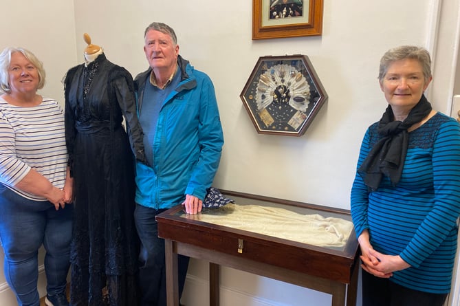 Tavistock Museum has put on display a Victorian dress after a surprise find among donated items.