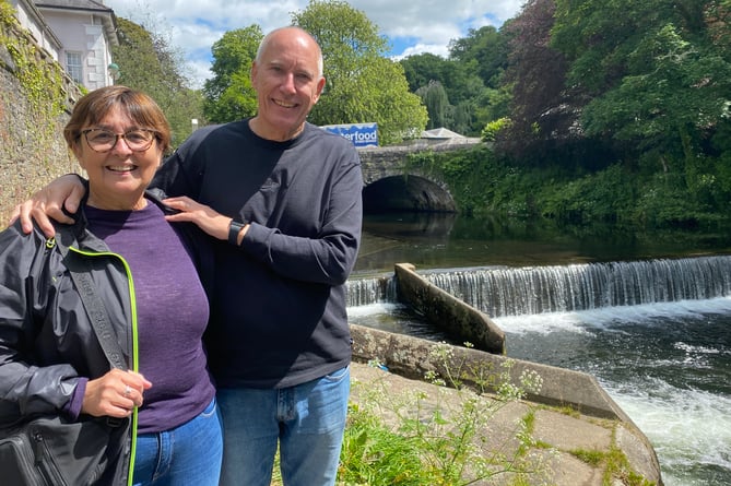 Barry and Debbie Hoare visited Tavistock to trace their family roots.