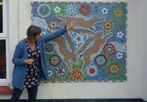 School unveils mosaic created by students