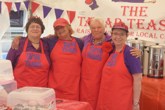 The fete's tea ladies the Tamar Teasers did a roaring trade