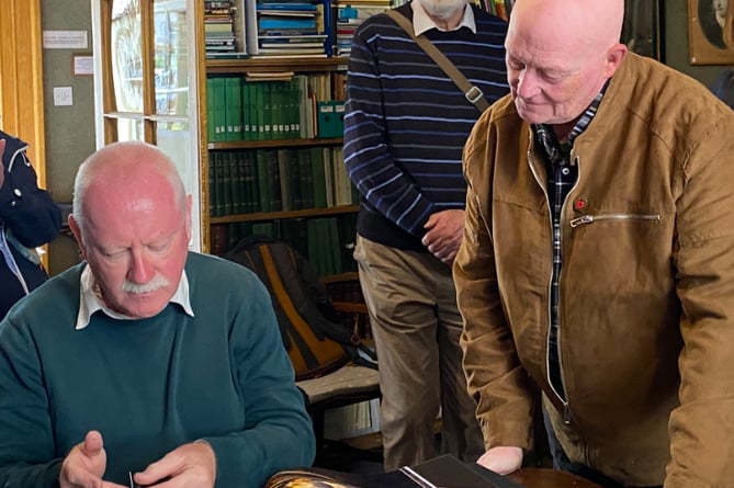 L to R  Simon Dell, and Peter Russell author of Spirit of Dartmoor