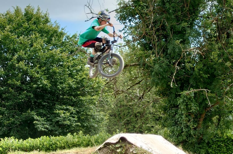 Flying high at Tavistock Trails Jam.