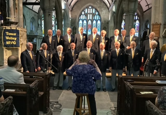 Tamar Valley Male Voice Choir will be performing at Yelverton's St Paul's Church.