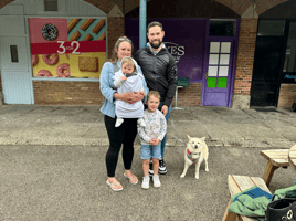 Dan and Stephanie Field, with their young family, are concerned at how the new government will support their children.