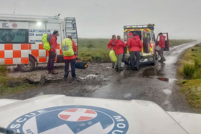 Dartmoor Search and Rescue Team Plymouth save two hikers