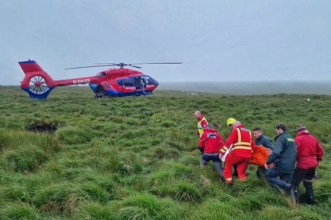 Dartmoor Search and Rescue Team Plymouth save two hikers