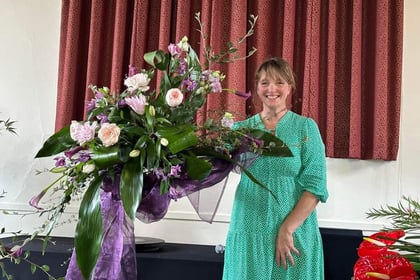 Sampford Courtenay Flower Club marks 40th birthday