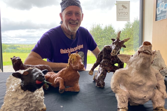 Princetown Arts Festival with sculptor and organiser Nick Bennett 