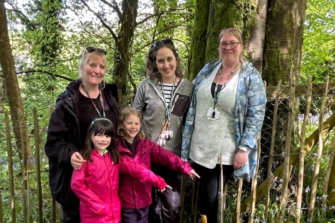 St Peter's School children  proud of the trees from the Woodland Trust they have planted in their school grounds. 