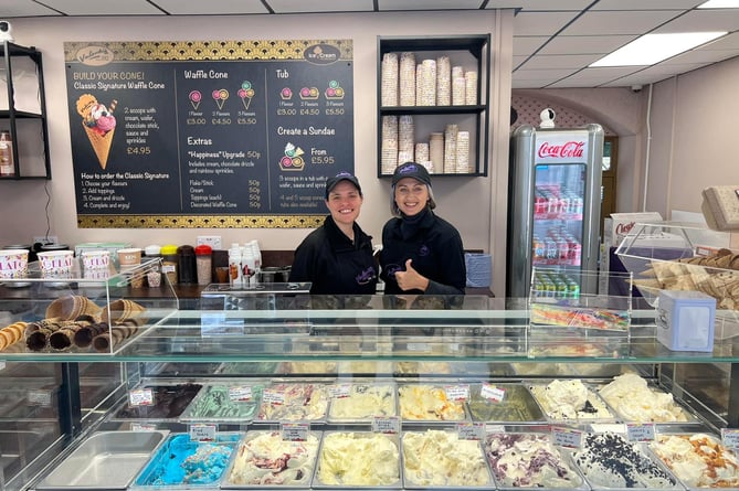 Valenti ice cream parlour in Tavistock