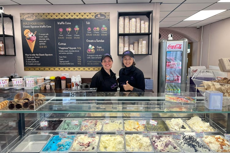 Valenti ice cream parlour in Tavistock