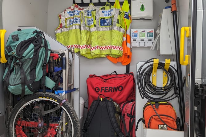 The van has room for the volunteers and all the equipment they need on call-outs