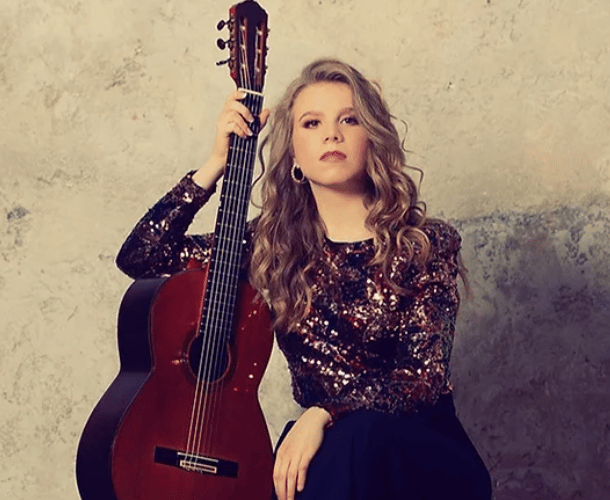 Laura Lootens classical guitarist will be appearing at Calstock Arts this autumn .