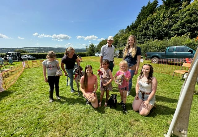 Bright-eyed and waggy-tailed - the dogs were a big attraction at Gulworthy Summer Fete.