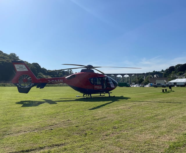 Air ambulance takes Calstock patient to hospital 