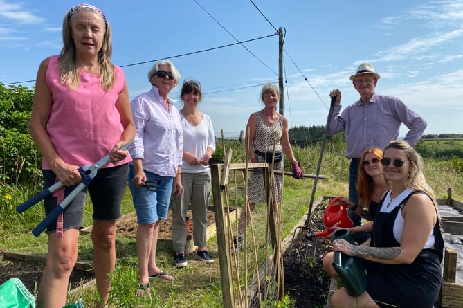 Green-fingered villagers are inviting more people to come and cultivate the new Princetown community garden. 