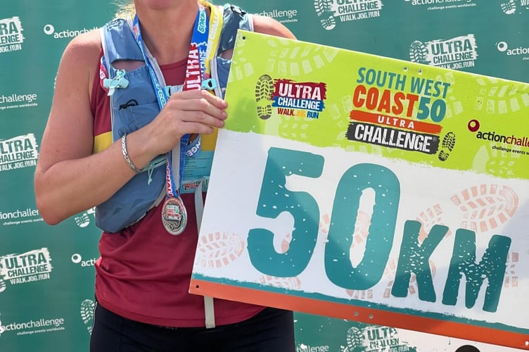 Jo Page after the South West Coast 50km Ultra Challenge