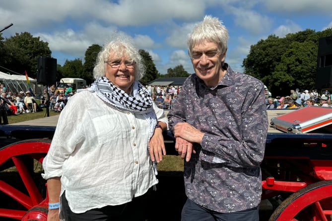 Marilyn Tucker and Paul Wilson from the Wren Trust.
